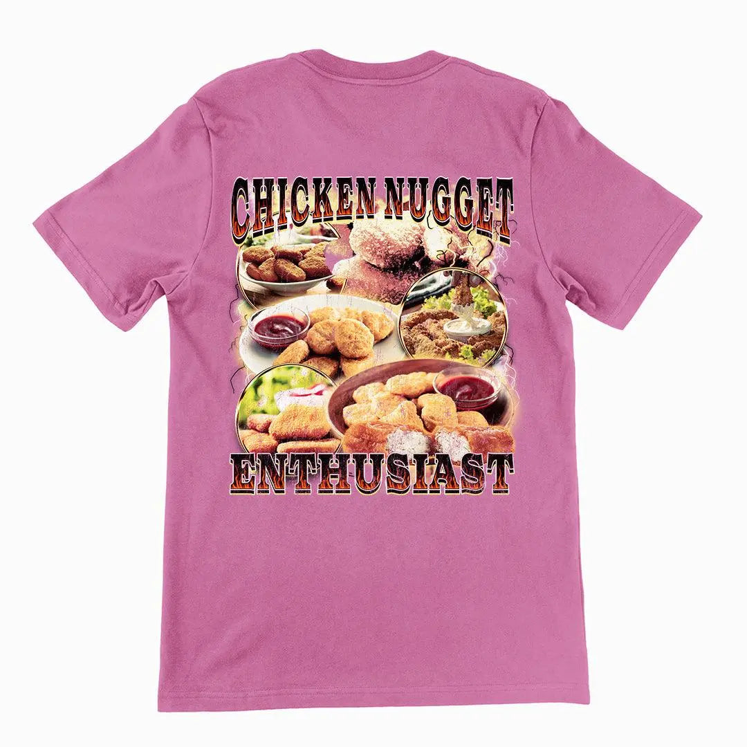 Chicken Nugget Enthusiast t-shirt (backprint) - Orbital Clothing