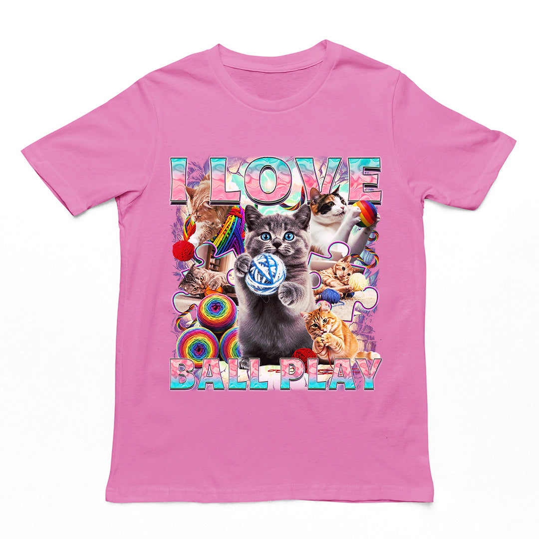 I love ball play (cats) T-Shirt Orbital Clothing