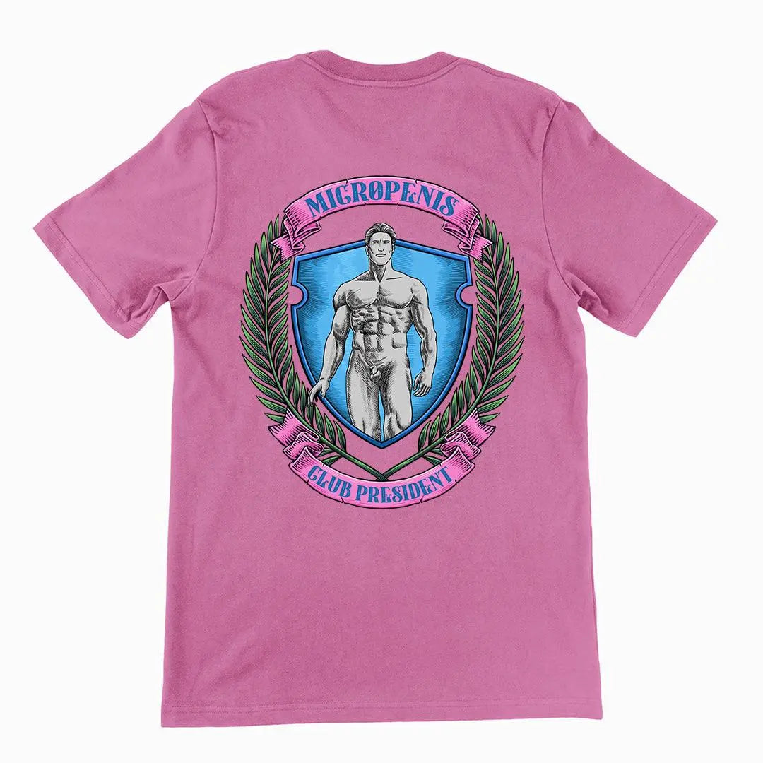 Micro Penis Club President t-shirt (backprint) - Orbital Clothing