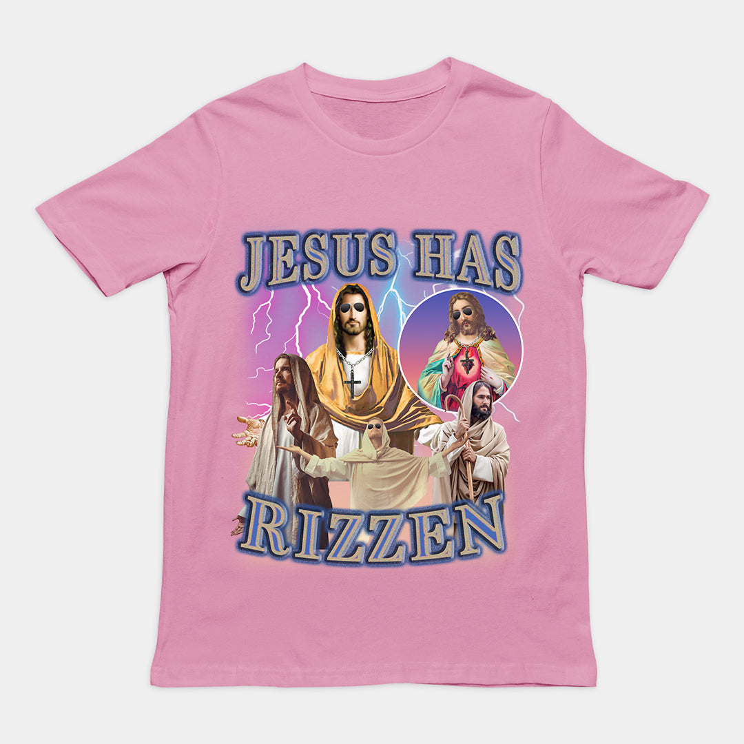 Jesus has Rizzen t-shirt