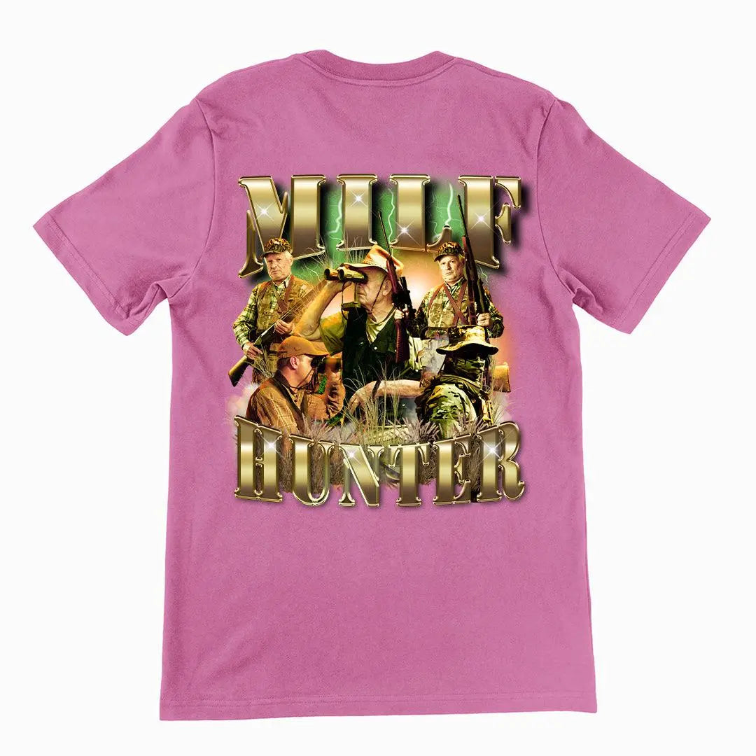 al gear milfhunter shirt Milf Hunter t-shirt (backprint) – Orbital Clothing