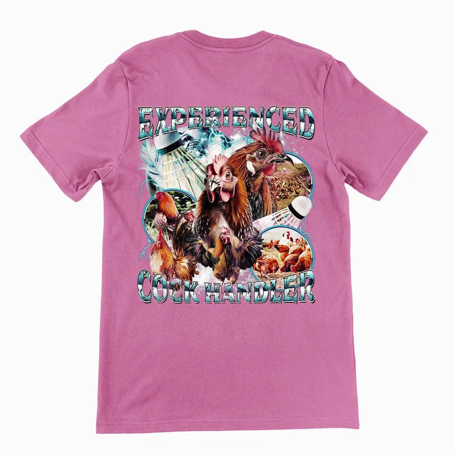 Experienced Cock Handler t-shirt (backprint) - Orbital Clothing