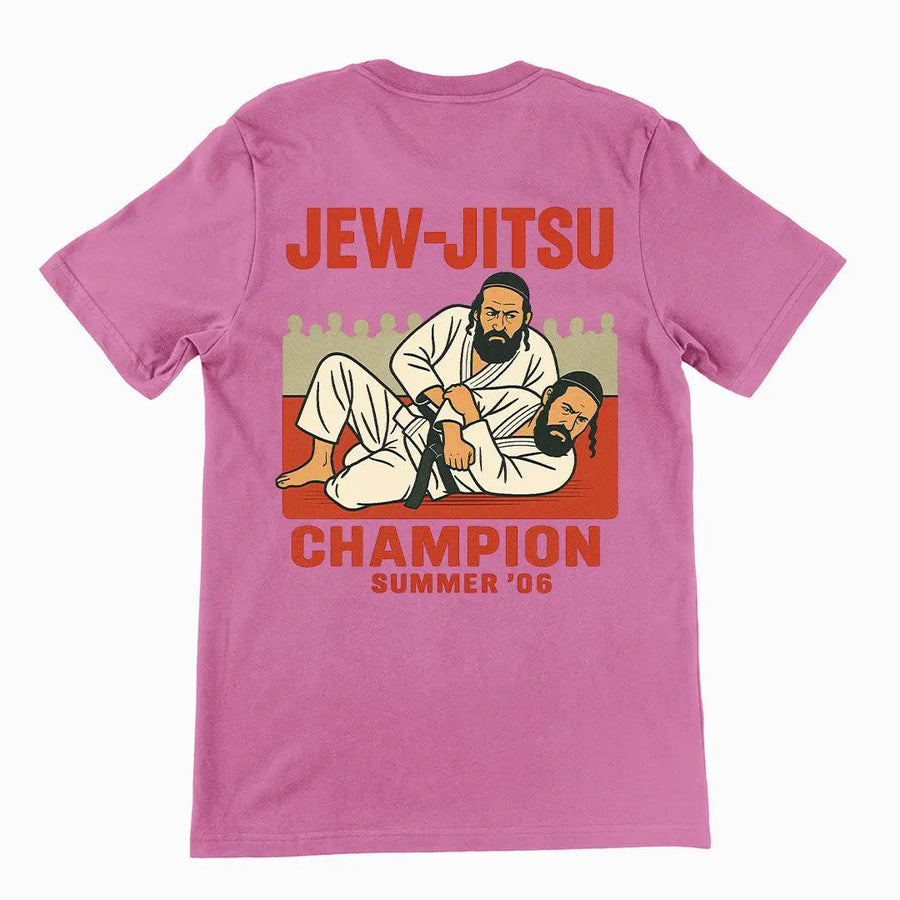Jew-Jitsu Champion T-Shirt (backprint) - Orbital Clothing