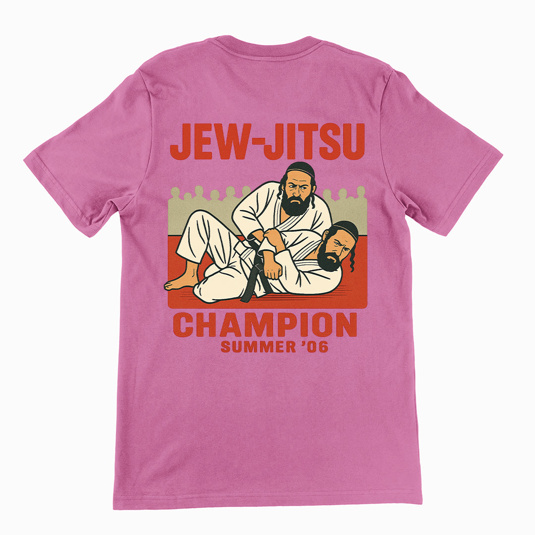 Jew-Jitsu Champion T-Shirt (backprint)