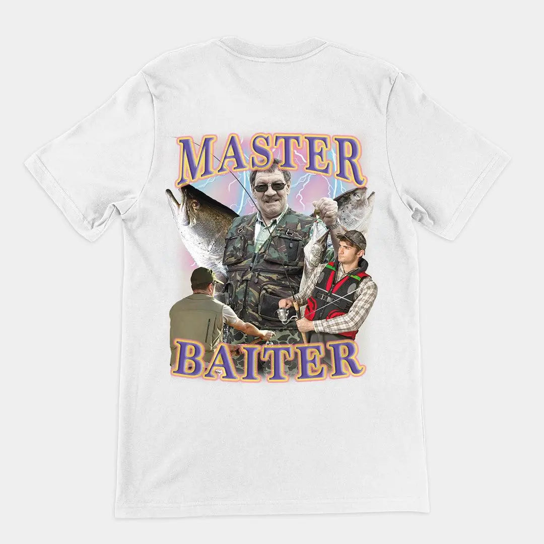 Master Baiter t-shirt (backprint) - Orbital Clothing