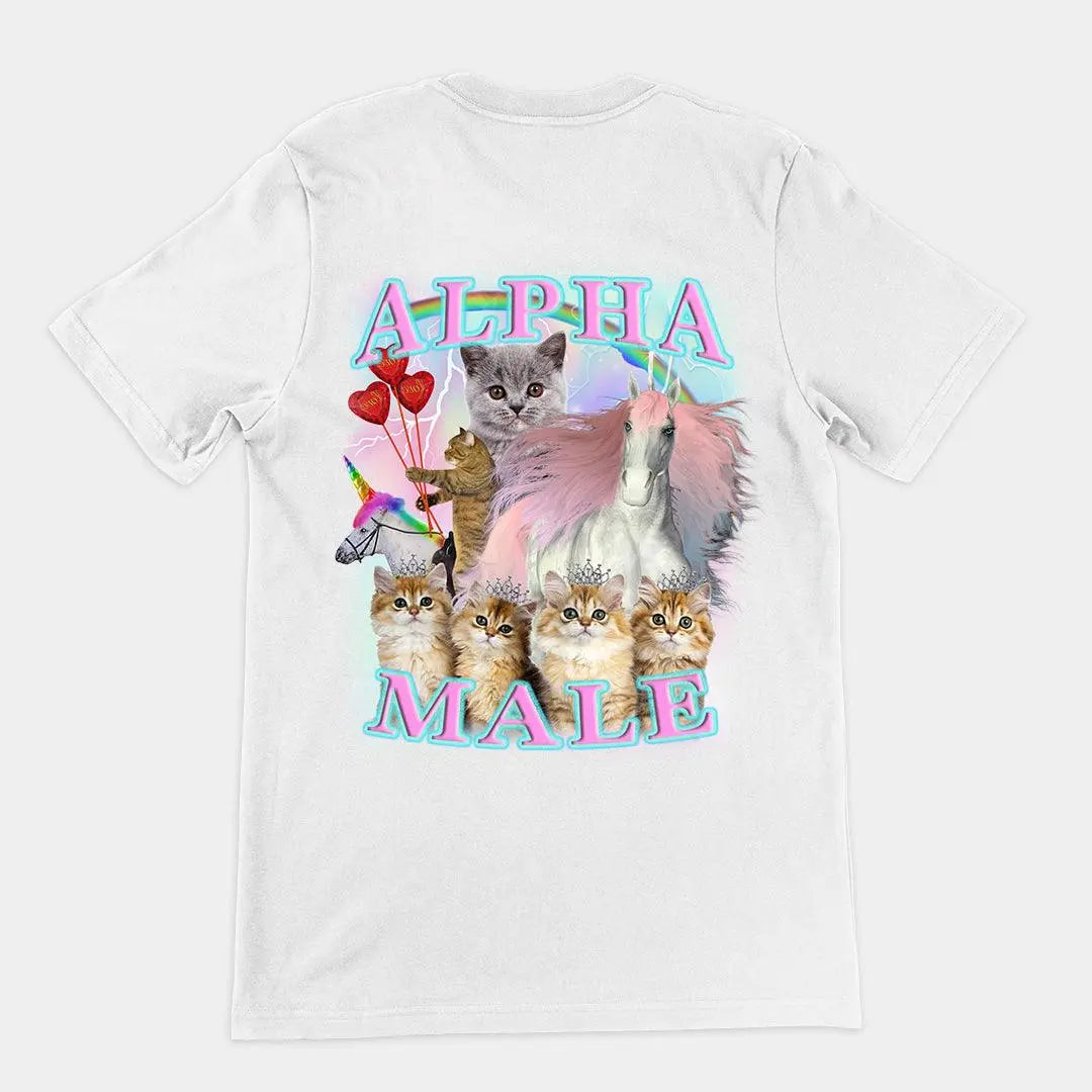 Alpha Male t-shirt (backprint) - Orbital Clothing
