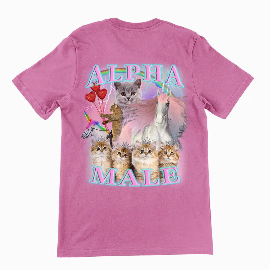 Alpha Male t-shirt (backprint) - Orbital Clothing