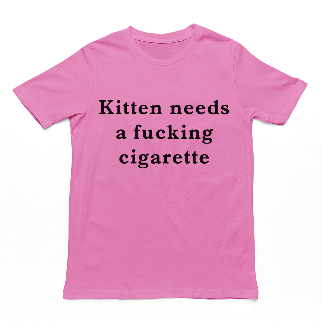 Kitten needs a cigarette T-Shirt Orbital Clothing