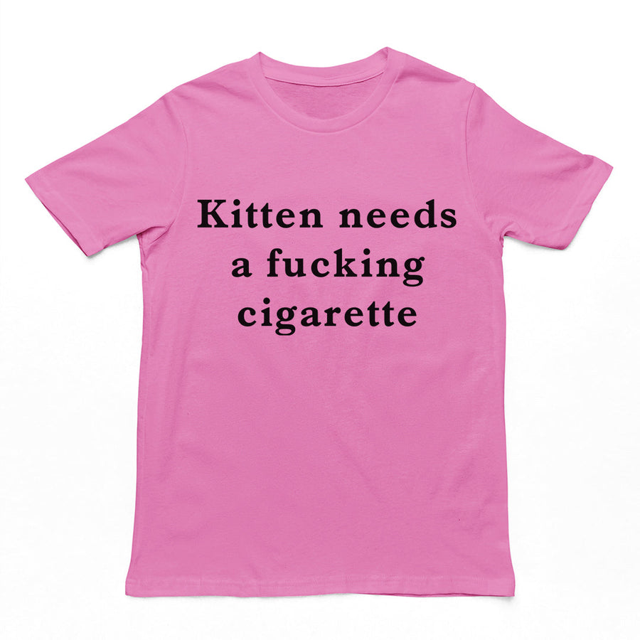 Kitten needs a cigarette T-Shirt Orbital Clothing