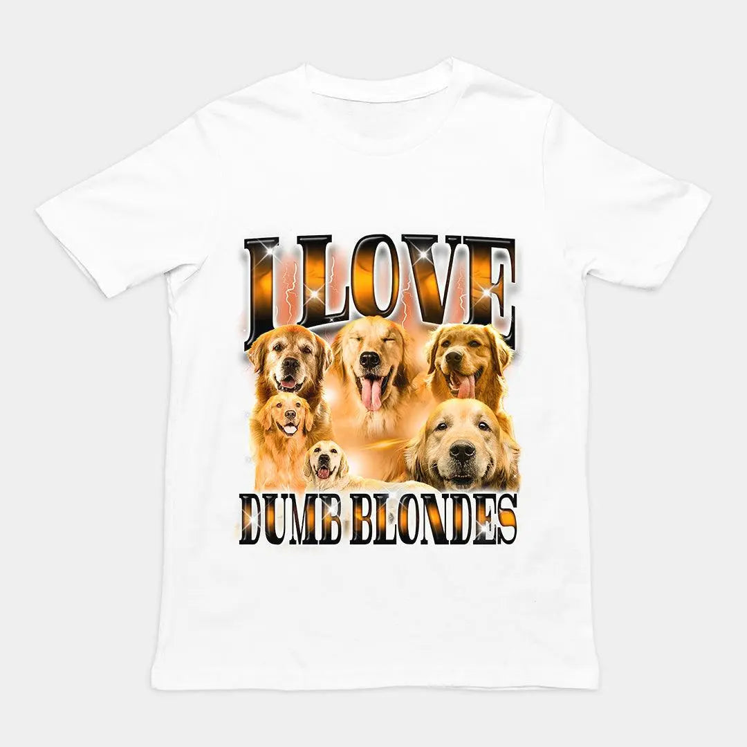 I Love Dumb Blondes t-shirt - Orbital Clothing