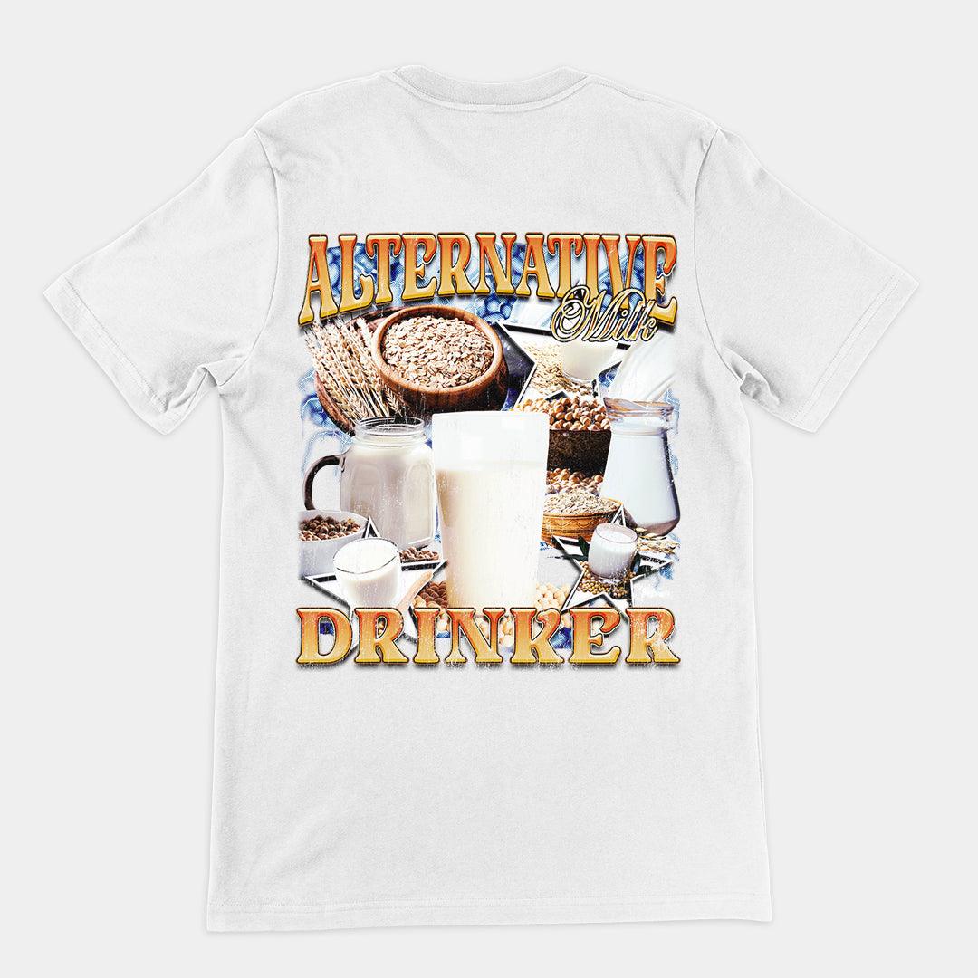 Alternative Milk Drinker t-shirt (backprint) - Orbital Clothing