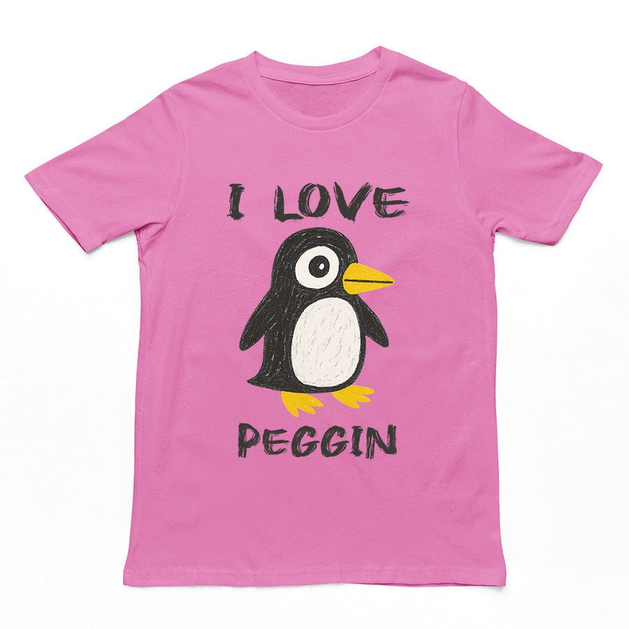I love Pegging (Penguin) T-Shirt Orbital Clothing