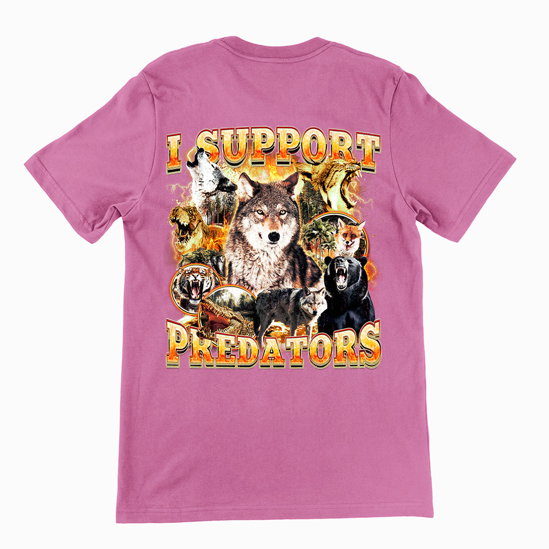 I Support Predators t-shirt (backprint)