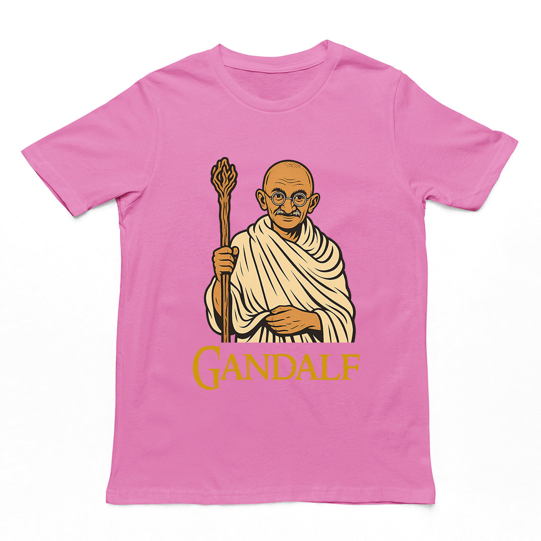Gandalf (Ghandi) T-Shirt (backprint) Orbital Clothing