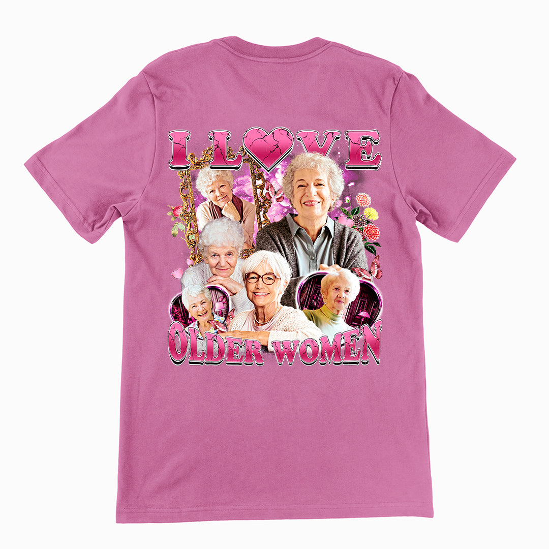 I Love Older Women t-shirt (backprint)
