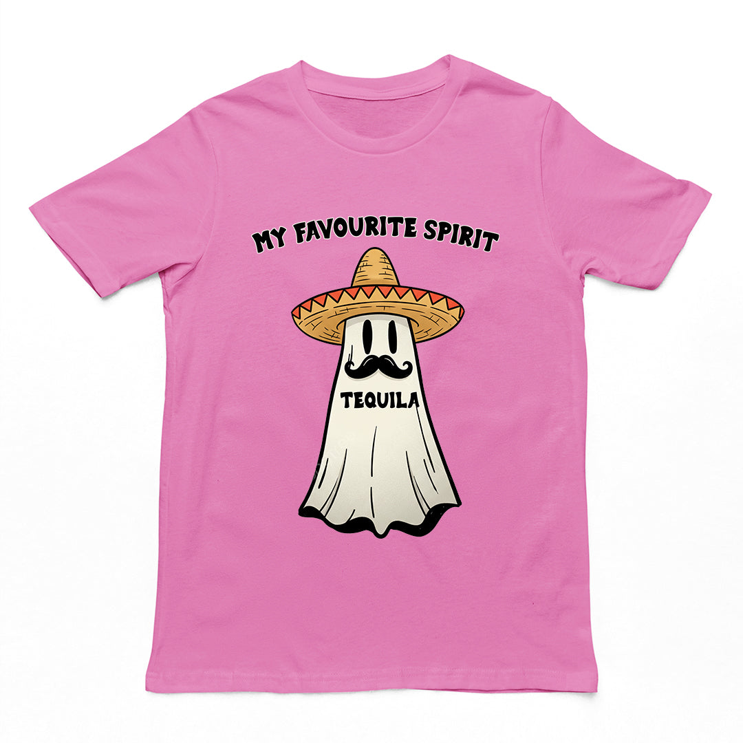 My Favouirte Spirit (tequila) T-Shirt (backprint) Orbital Clothing