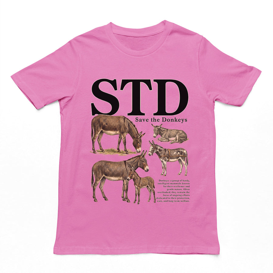 STD (save the donkeys) T-Shirt Orbital Clothing