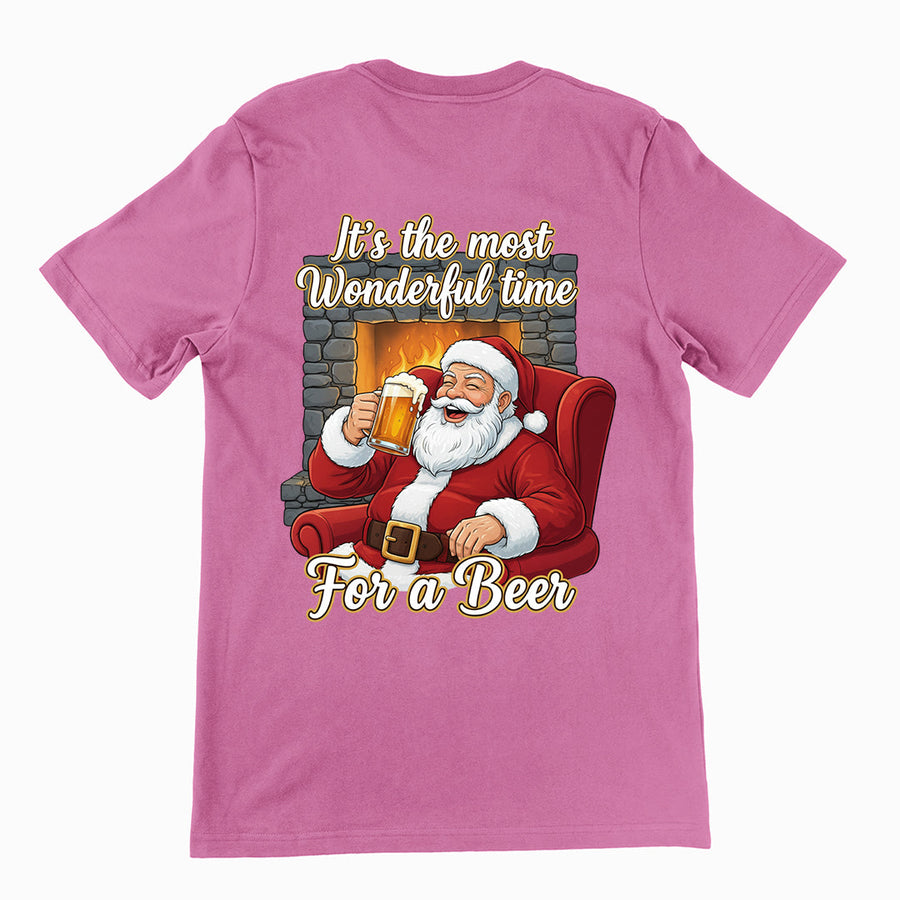 It's the most wonderful time for a beer T-Shirt (backprint) Orbital Clothing