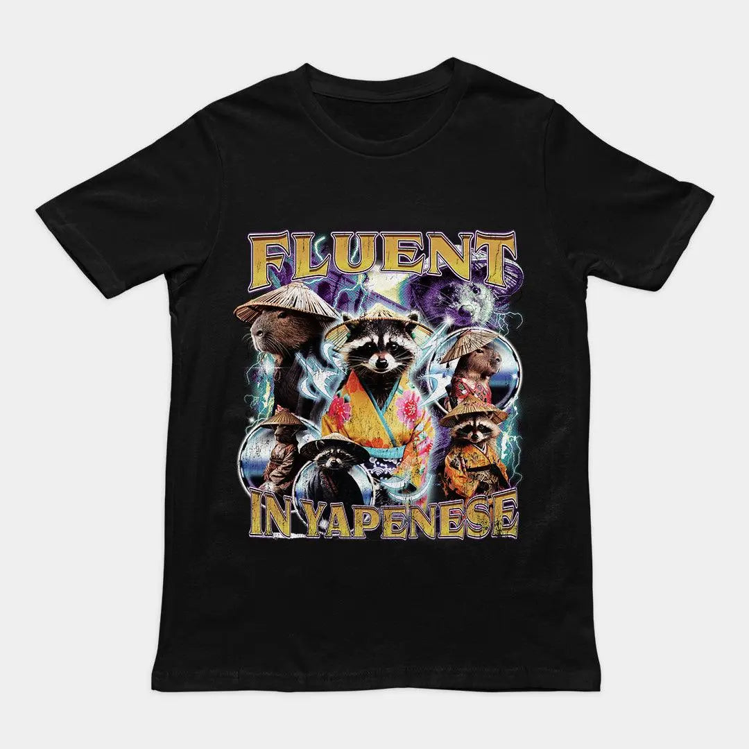 Fluent in Yapenese t-shirt - Orbital Clothing