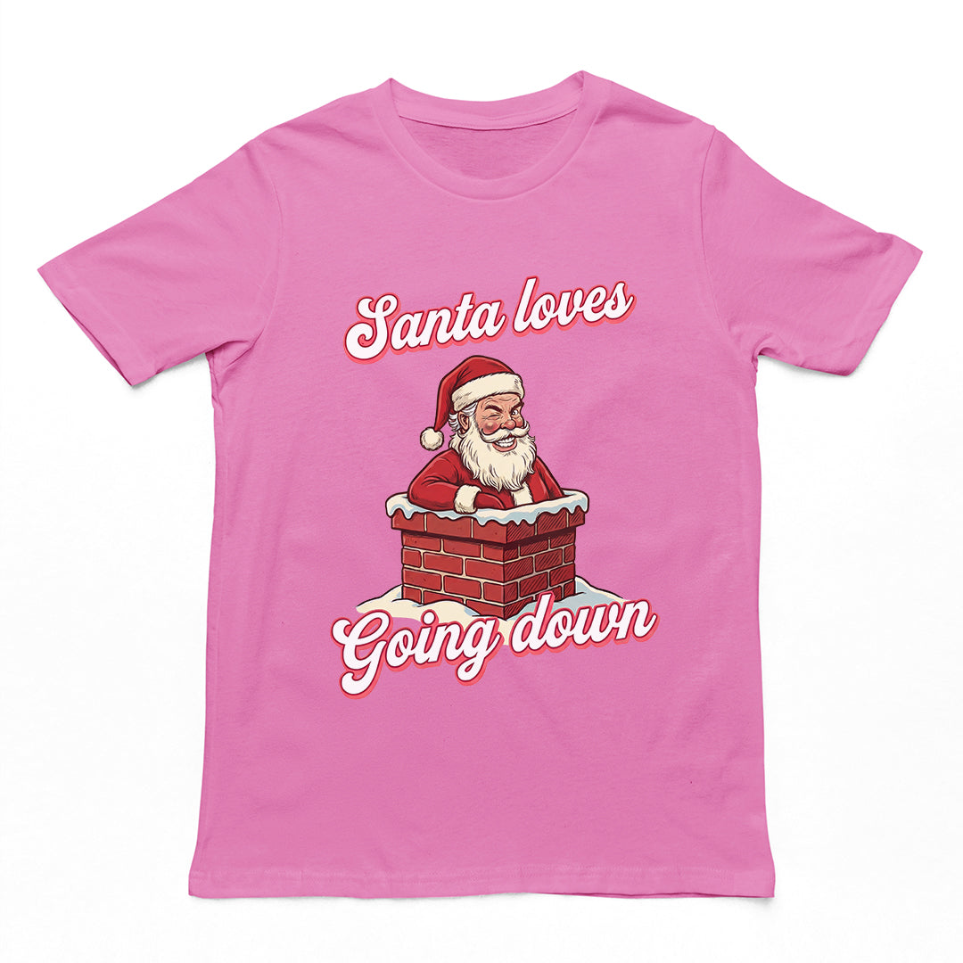 Santa Loves Going Down T-Shirt Orbital Clothing