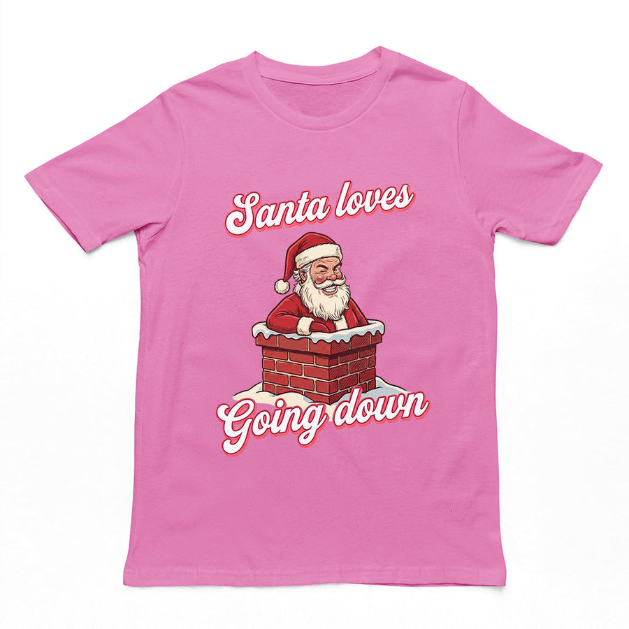 Santa Loves Going Down T-Shirt Orbital Clothing