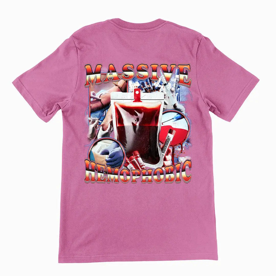 Massive Hemophobic t-shirt (backprint) - Orbital Clothing