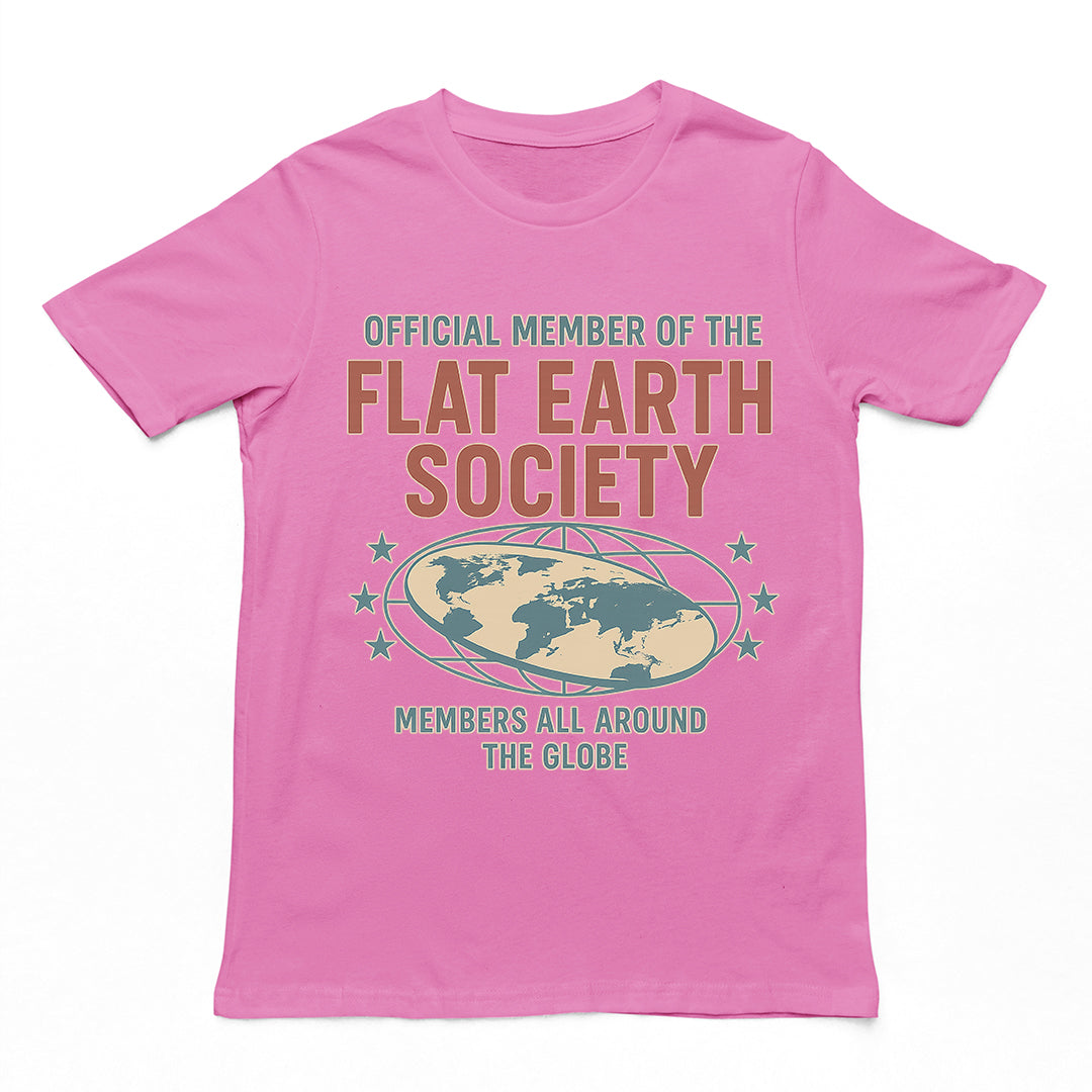 Offcial Member of the Flat Earth Society T-Shirt