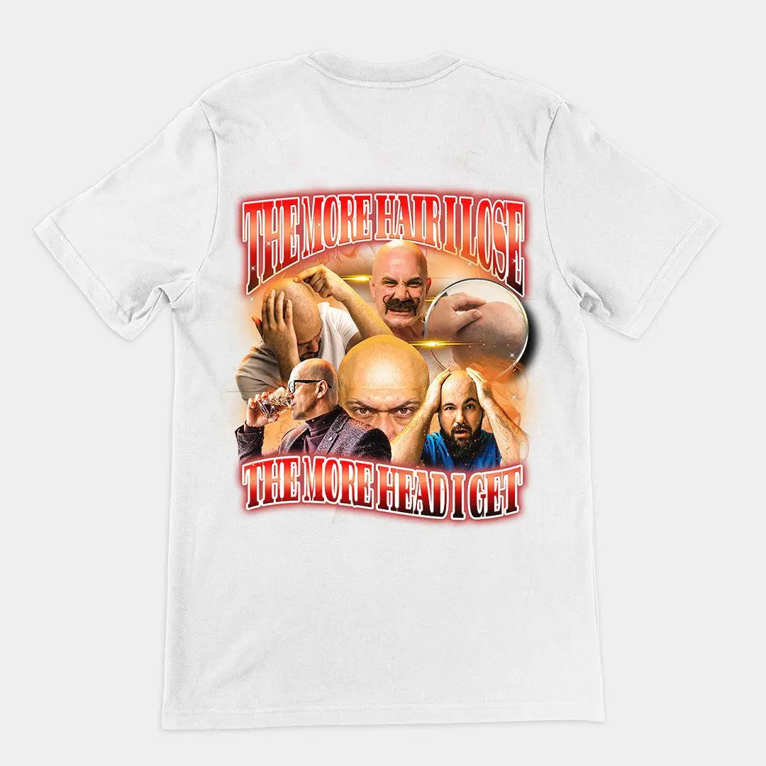 The more hair I lose the more head i get t-shirt (backprint) - Orbital Clothing