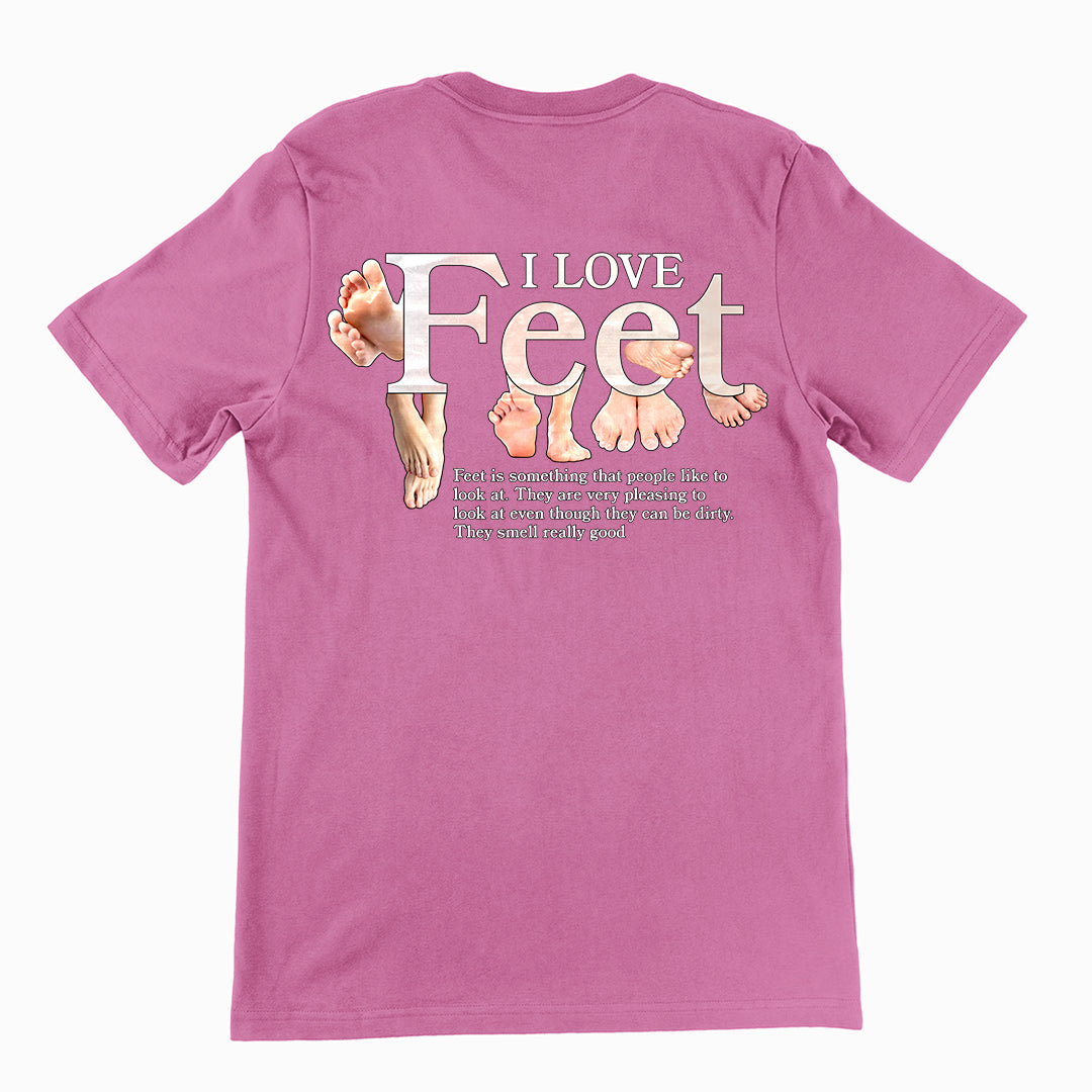 I Love Feet t-shirt (backprint)