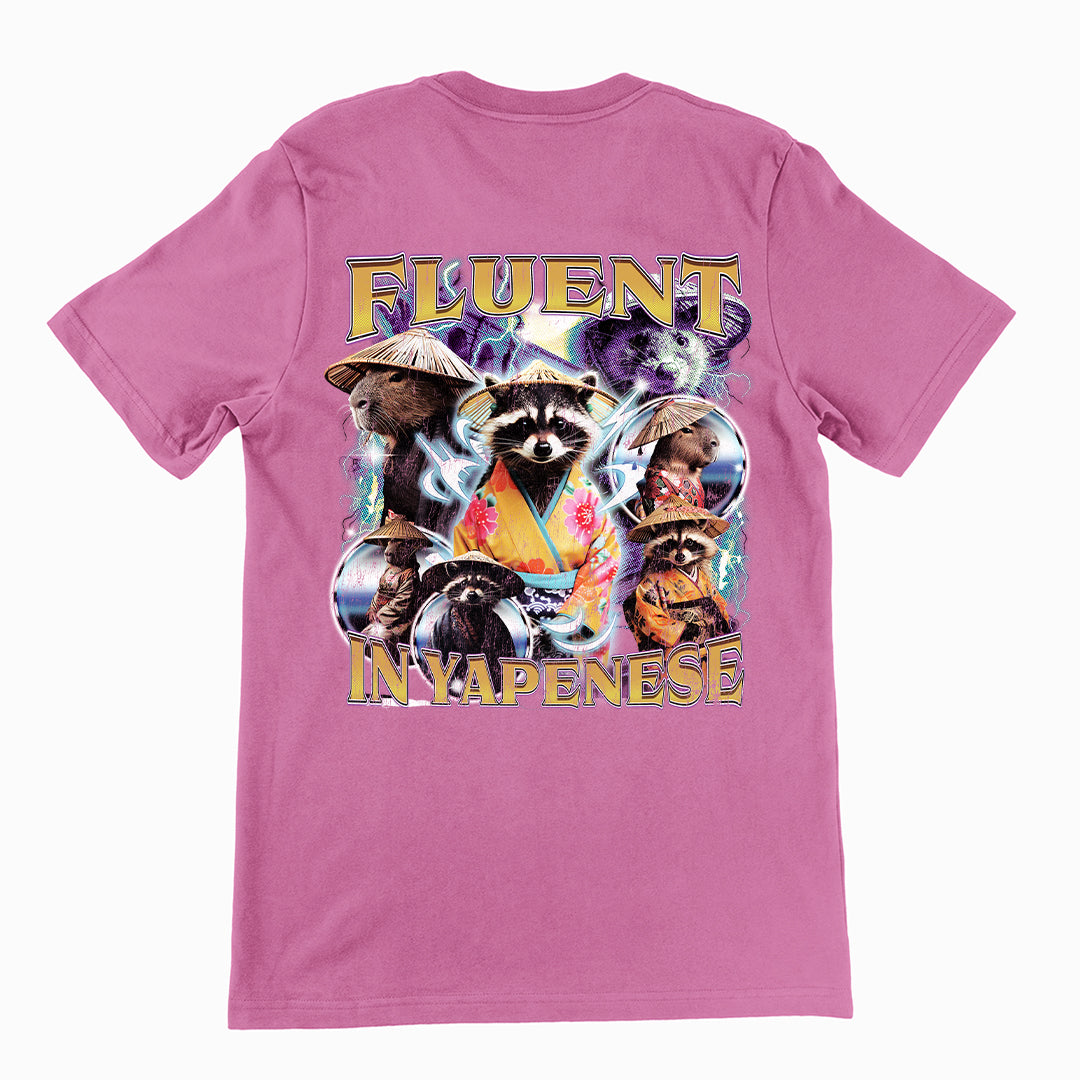 Fluent in Yapenese t-shirt (backprint)