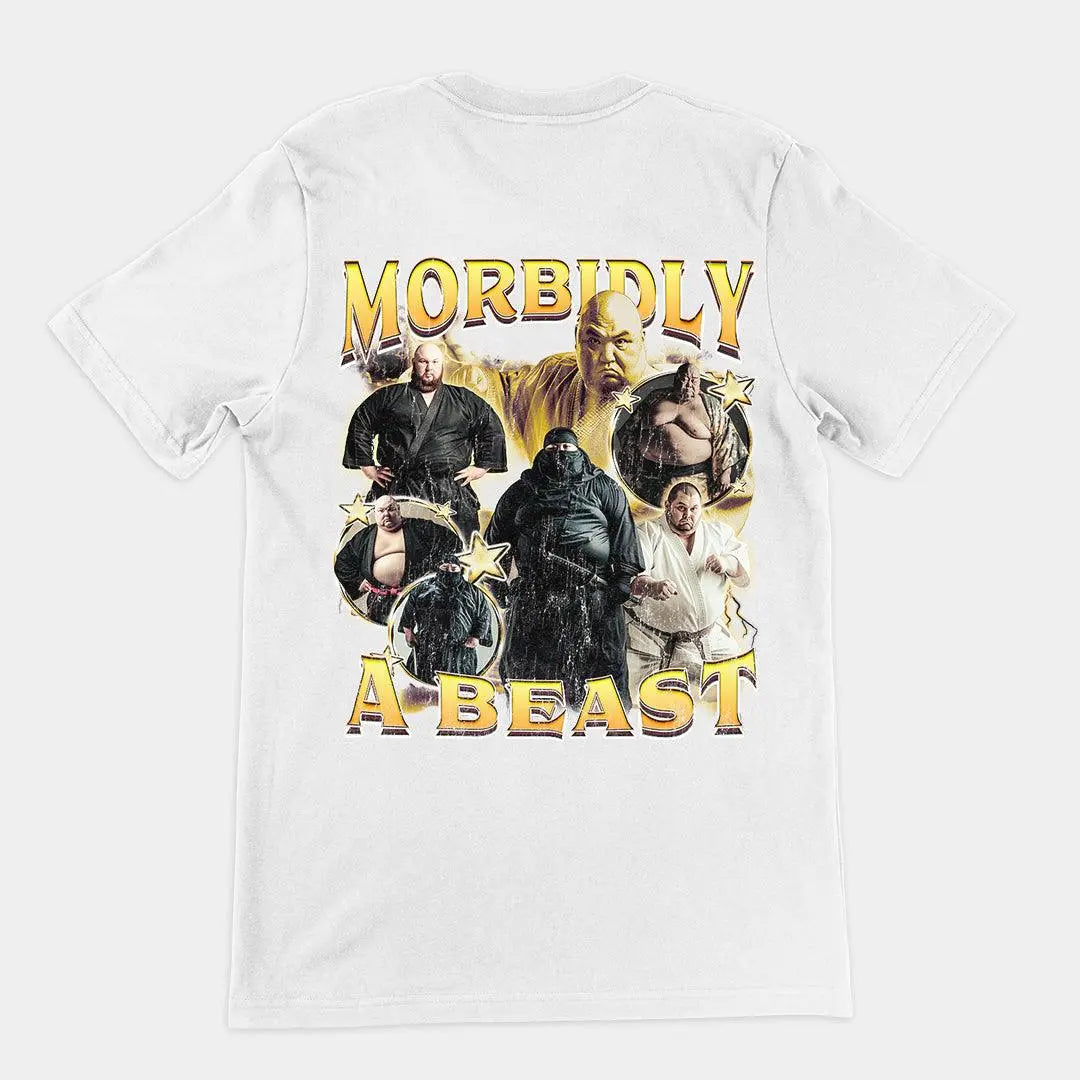 Morbidly a Beast t-shirt (backprint) - Orbital Clothing