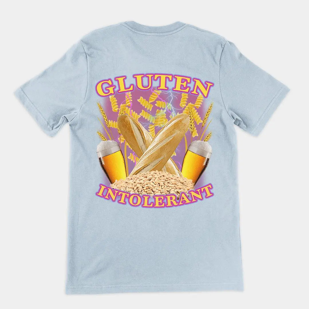 Gluten Intolerant t-shirt (backprint) - Orbital Clothing