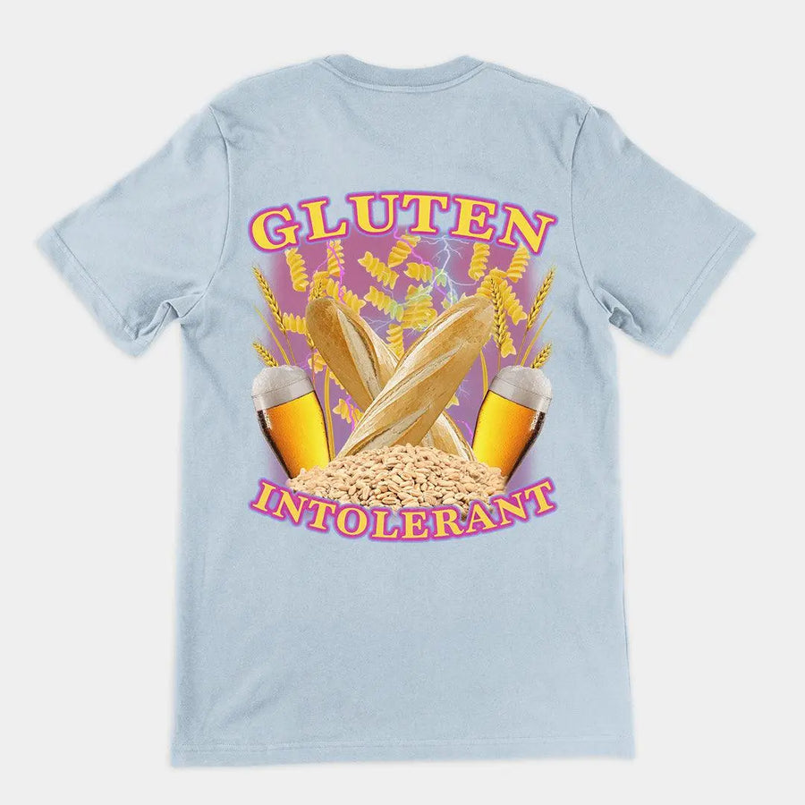 Gluten Intolerant t-shirt (backprint) - Orbital Clothing