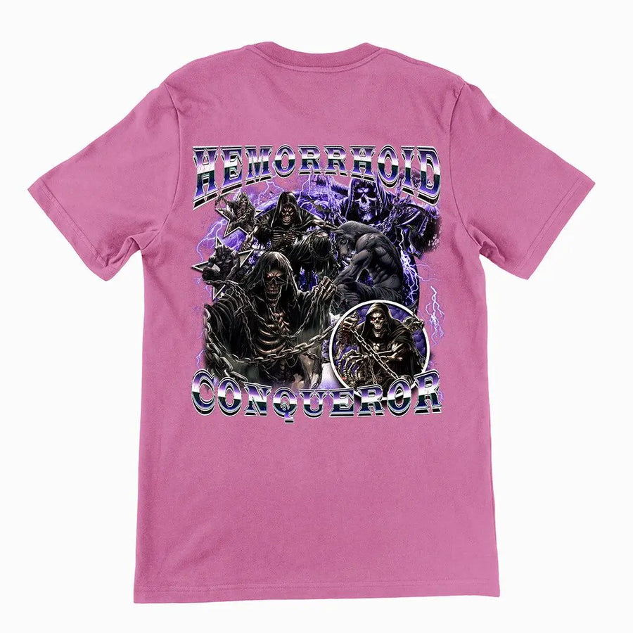 Hemorrhoid Conqueror t-shirt (backprint) - Orbital Clothing