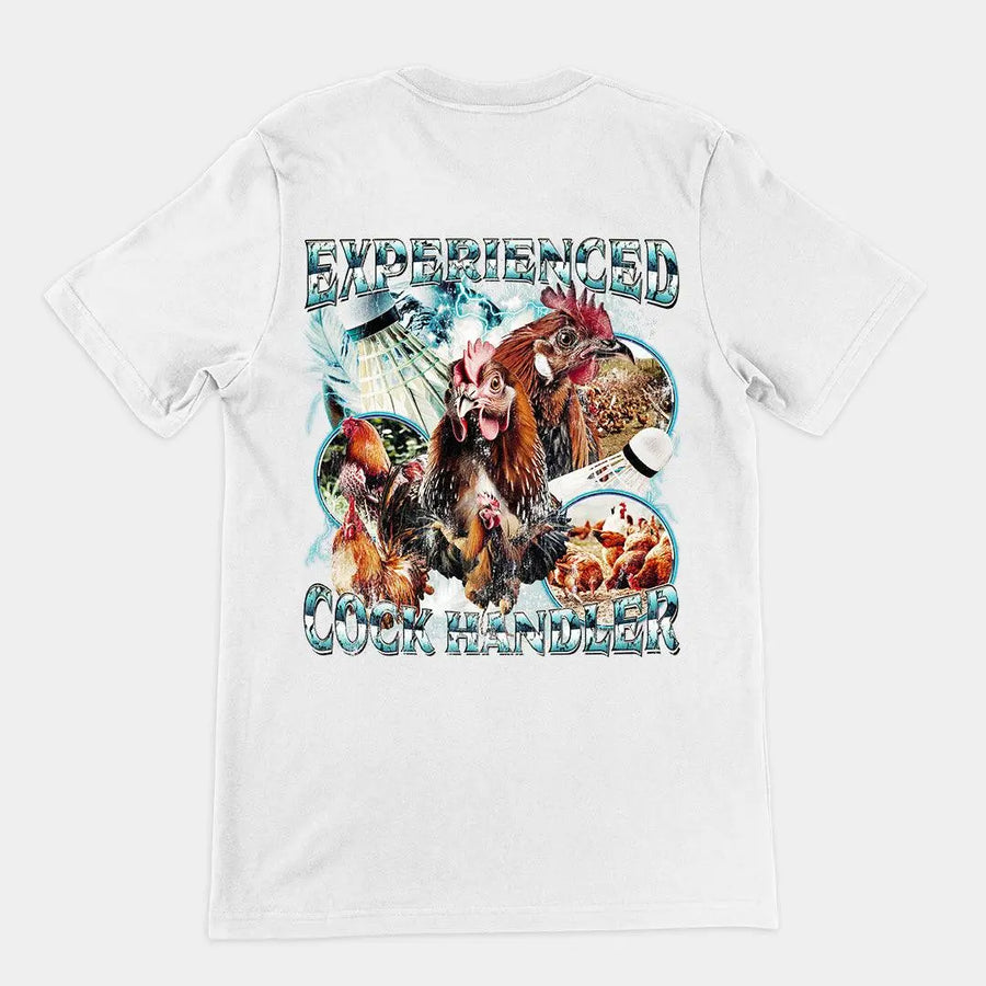 Experienced Cock Handler t-shirt (backprint) - Orbital Clothing