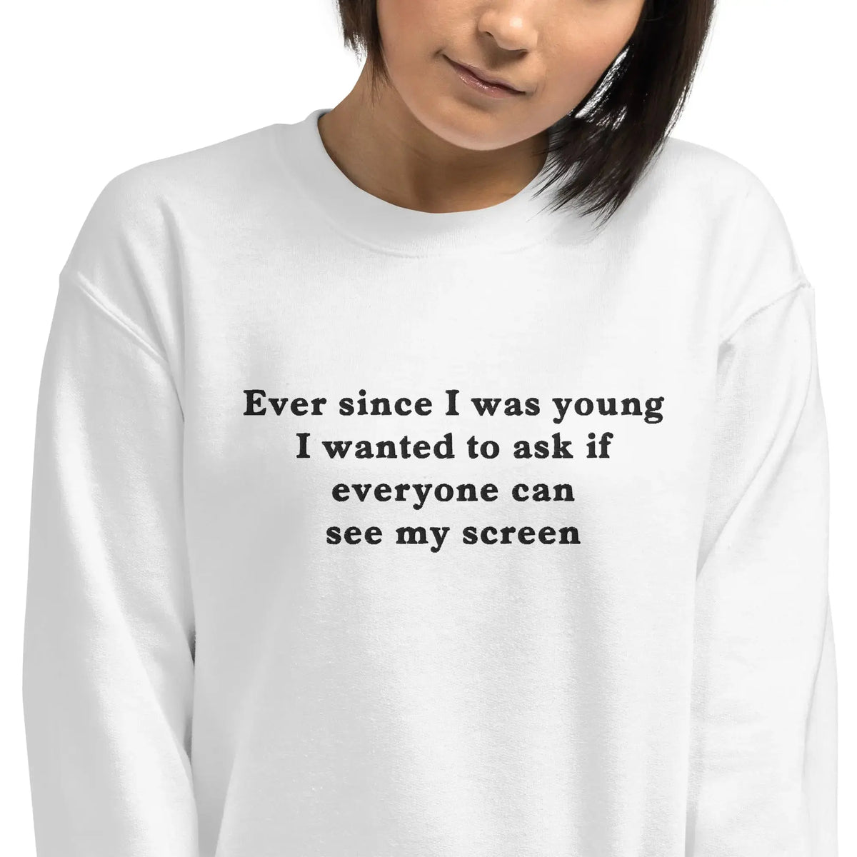 Ever since I was young I wanted to be placed on a performance improvement plan embroidered sweatshirt Orbital Clothing