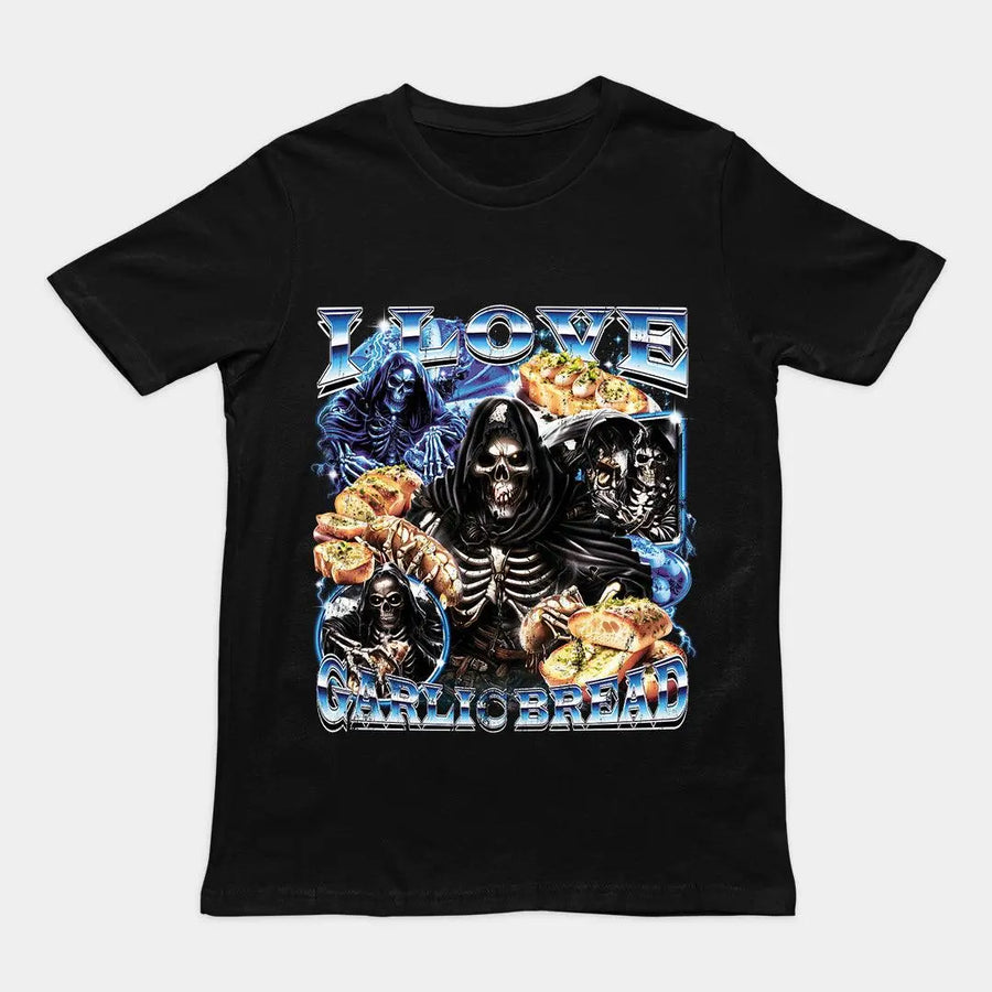 I Love Garlic Bread t-shirt - Orbital Clothing