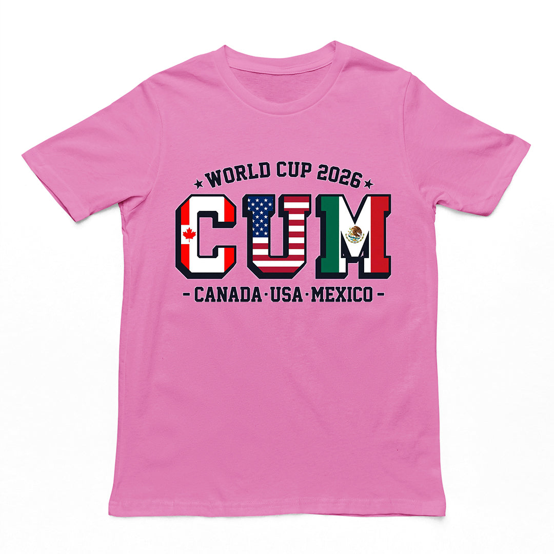 World Cup 2026 CUM (Canada USA Mexico) T-Shirt Orbital Clothing