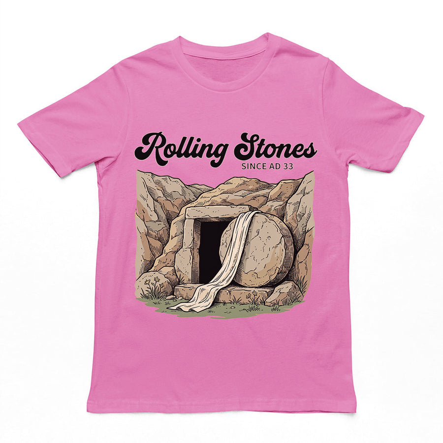 Rolling Stones since AD 33 (Jesus Resurrection) T-Shirt Orbital Clothing