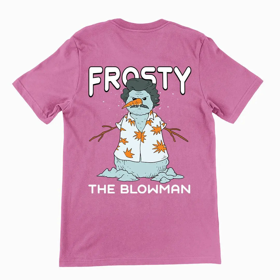 Frosty the Blowman t-shirt (backprint) - Orbital Clothing