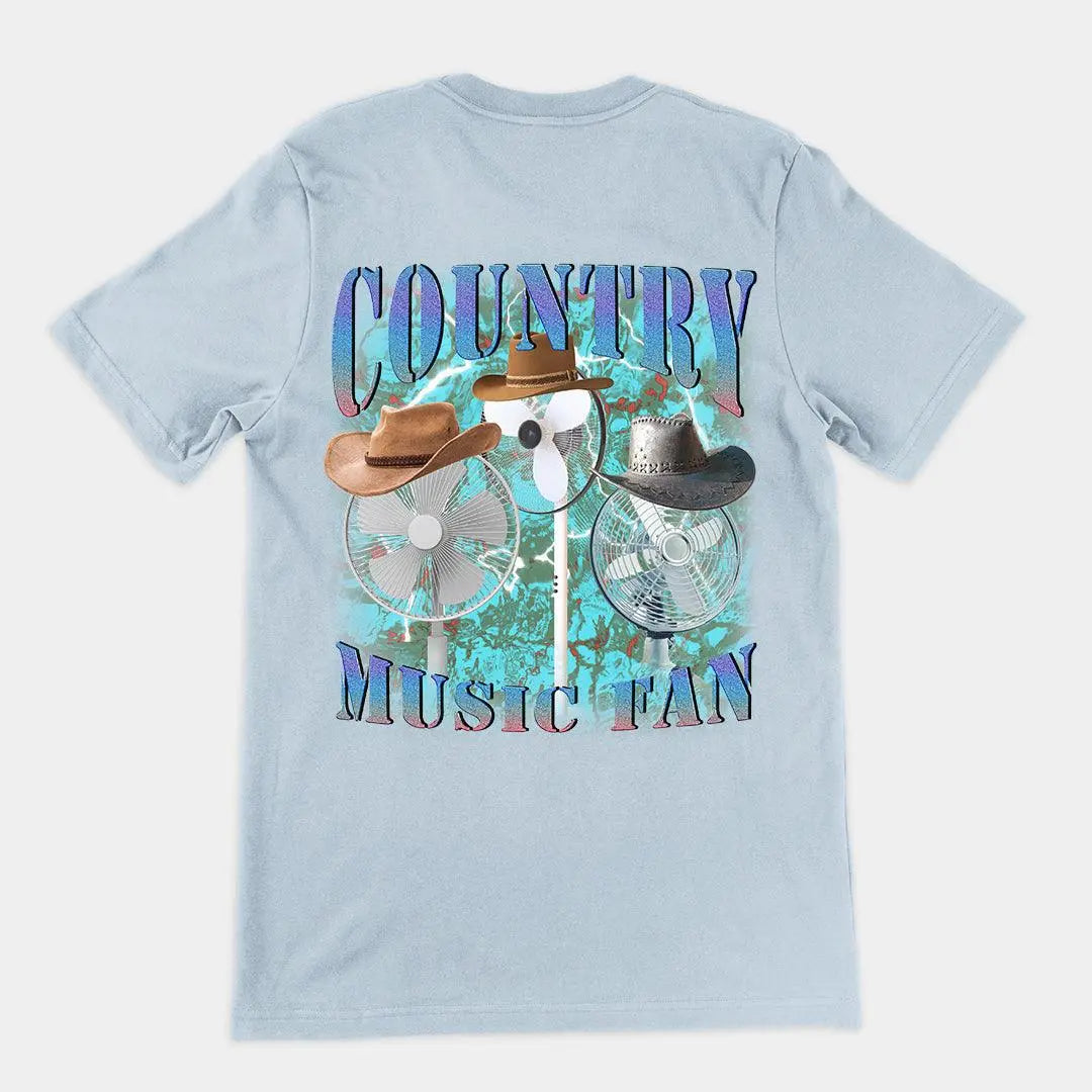 Country Music Fan t-shirt (backprint) - Orbital Clothing