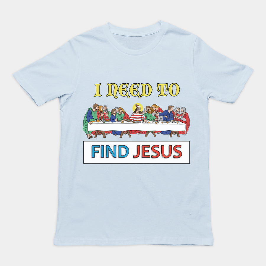 I need to find Jesus (Where's Wally) T-Shirt Orbital Clothing