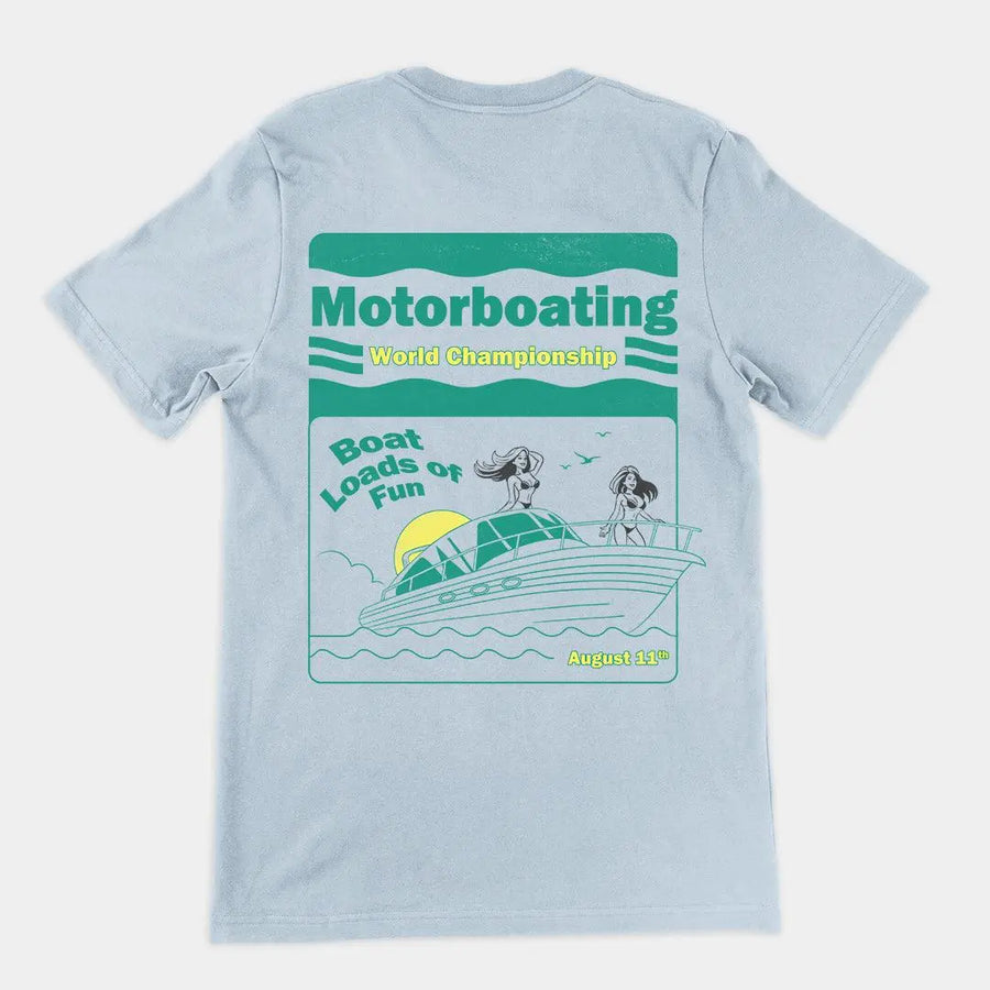 Motorboating World Championship t-shirt (backprint) - Orbital Clothing