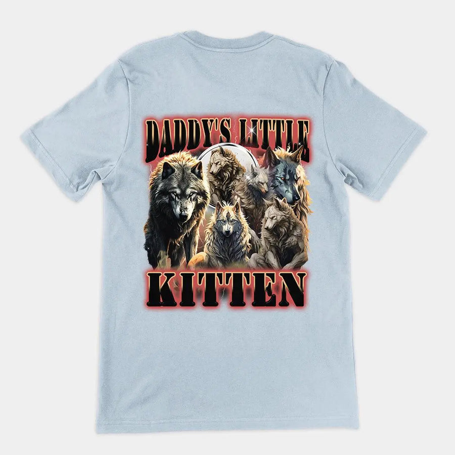 Daddy's Little Kitten t-shirt (backprint) - Orbital Clothing