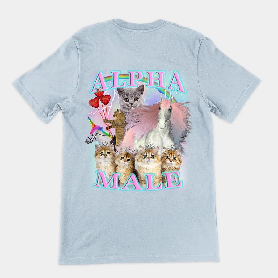 Alpha Male t-shirt (backprint) - Orbital Clothing