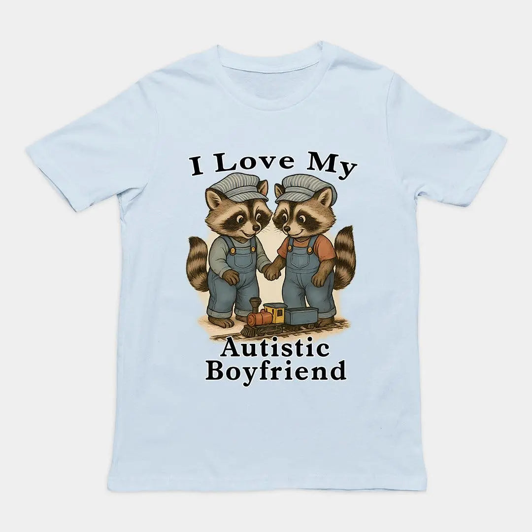 I Love my Autistic Boyfriend T-Shirt - Orbital Clothing