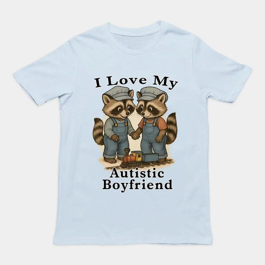 I Love my Autistic Boyfriend T-Shirt - Orbital Clothing