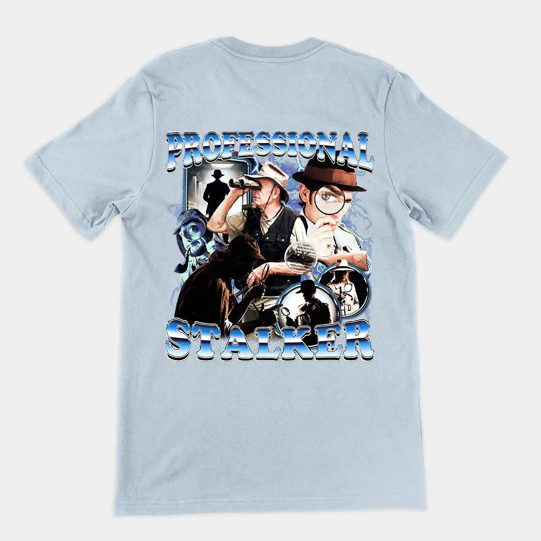 Professional Stalker t-shirt (backprint) - Orbital Clothing