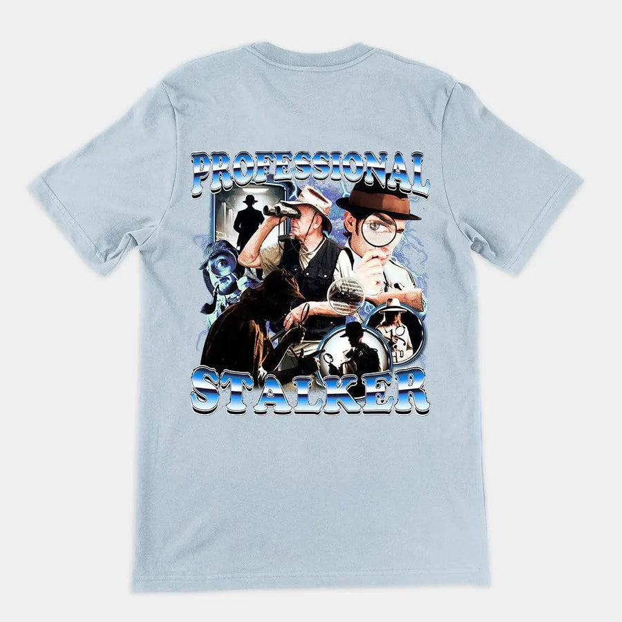 Professional Stalker t-shirt (backprint) - Orbital Clothing