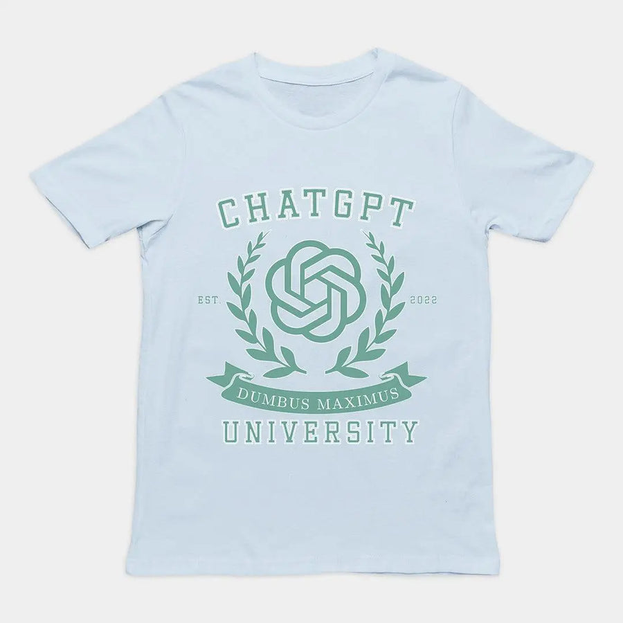 Chat GPT University t-shirt - Orbital Clothing